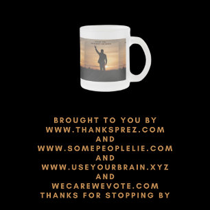Thank you President Joe Biden Frosted Glass Coffee Mug