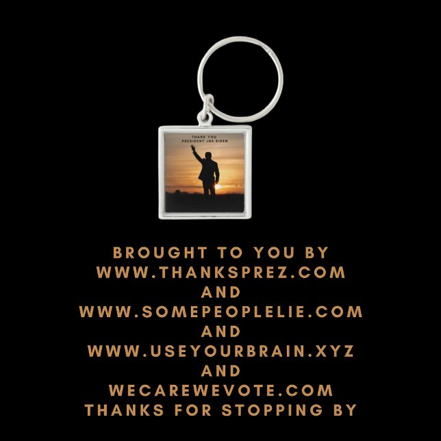Thank you President Joe Biden Key Ring (Creator Uploaded)