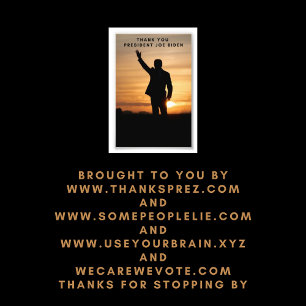 Thank you President Joe Biden Photo Print