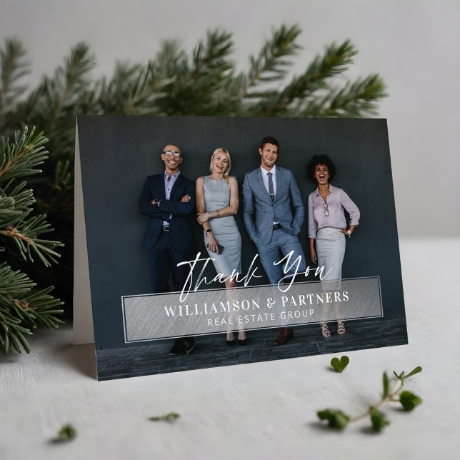 Thank You Professional Company Photo Silver Plaque (Thank You Professional Company Photo Silver Plaque)