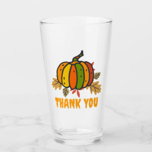 thank you, pumpkin  glass