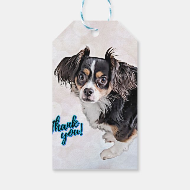 Thank You Puppy Gift Tag (Back)