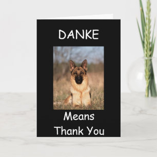 "THANK YOU" PUPPY STYLE THANK YOU CARD