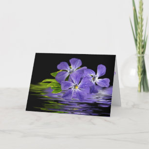 thank you-purple myrtle reflection you card