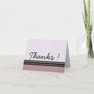 Thank you purple with black card