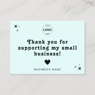 Thank You Qr Code Logo Discount Leave A Review Business Card