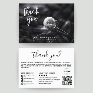Thank You Qr Code Logo Photo Modern Business Business Card