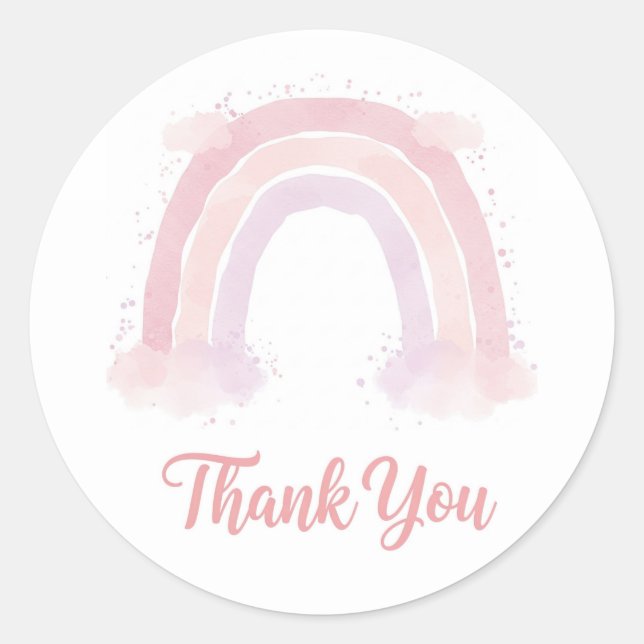 Thank you rainbow sticker (Front)