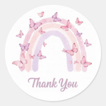 Thank you rainbow sticker