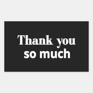 Thank you  rectangular sticker