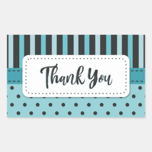 Thank You Rectangular Sticker