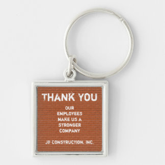 Thank You Red Brick Layers Employee Appreciation Key Ring