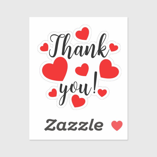 Thank you Red Hearts (Sheet)