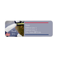 Thank You Red White Blue Striped Camo Veteran