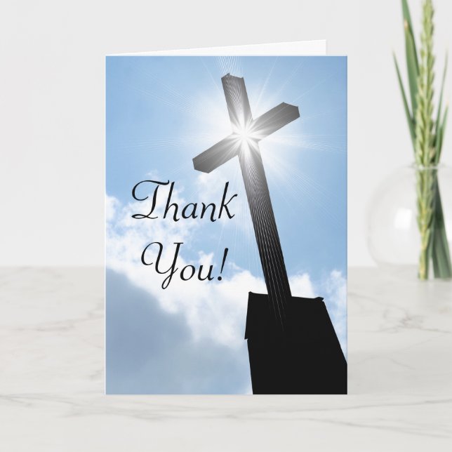Thank You Religious Greeting Card (Front)