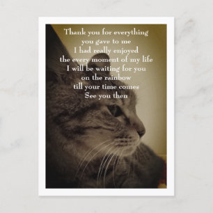 Thank you &RIP Postcard