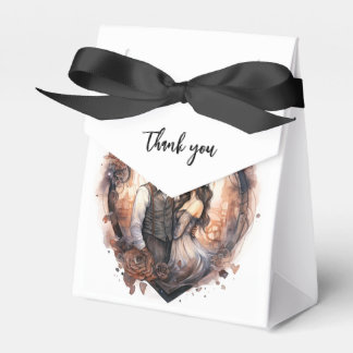 Thank you Romantic watercolor couple Favour Box