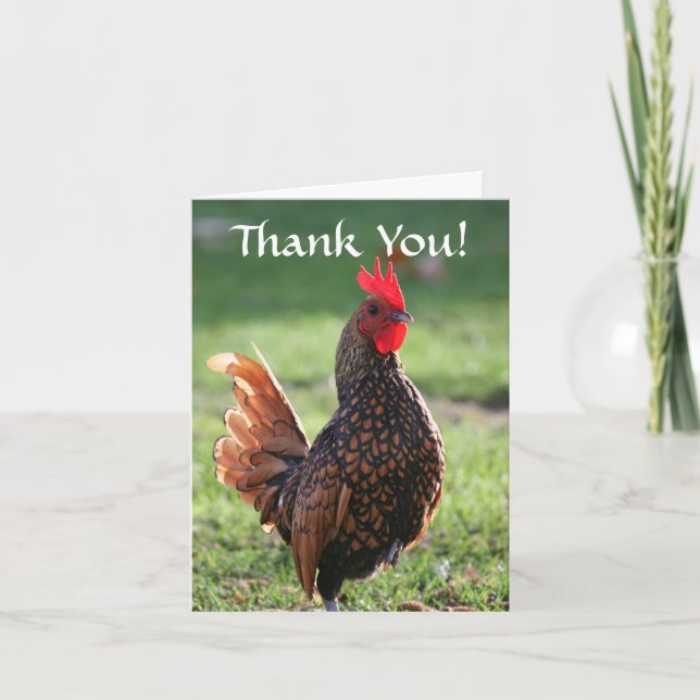 Thank You, Rooster You Card (Front)