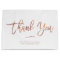 Thank You | Rose Gold Custom Retail Shopping Bag