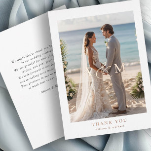 "Thank You" Rose-Gold-Foil, Minimal, Luxury,