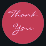 Thank You Rose Sticker<br><div class="desc">A unique gift for any special occasion, or treat yourself. Customise this for any special Occasion!</div>