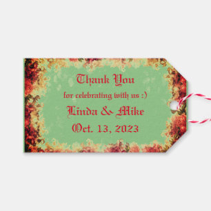 Thank You - roses  - Favour Gift Tags
