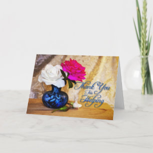 Thank you roses for helping card