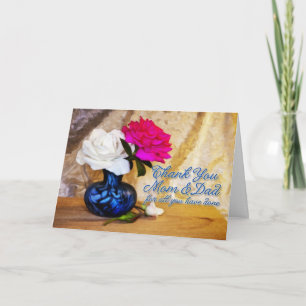 Thank you roses for Mum and dad Card