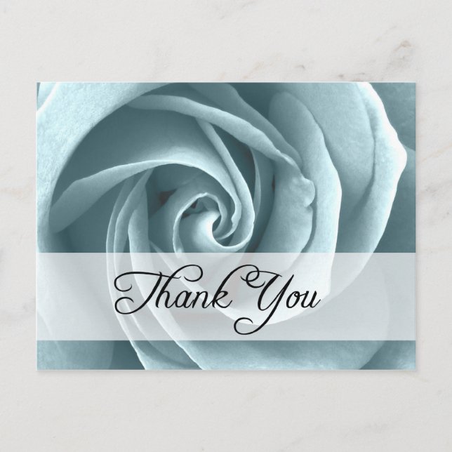 thank you : roses : postcard (Front)
