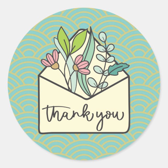Thank You Round Sticker (Front)