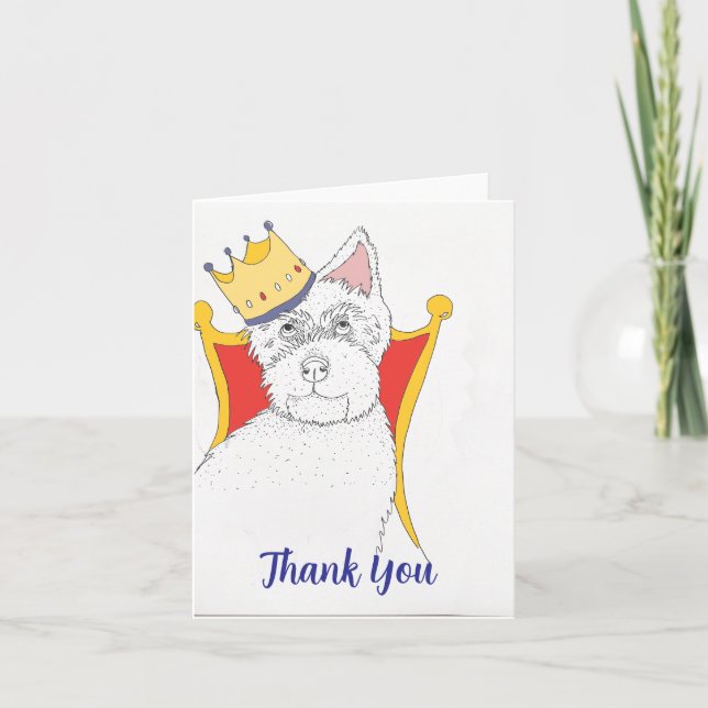 Thank You Royal Terrier  Card (Front)