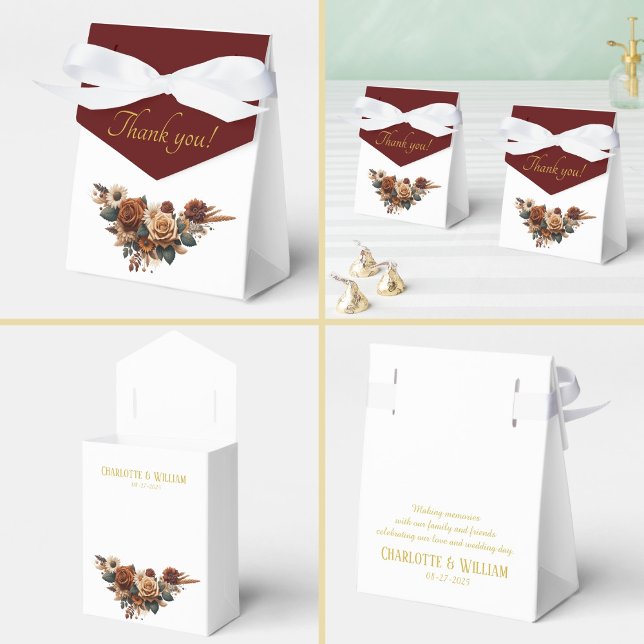 Thank you Rustic Floral Favour Box (Creator Uploaded)