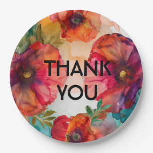 Thank you Scarlet Petal Elegance  Paper Plate