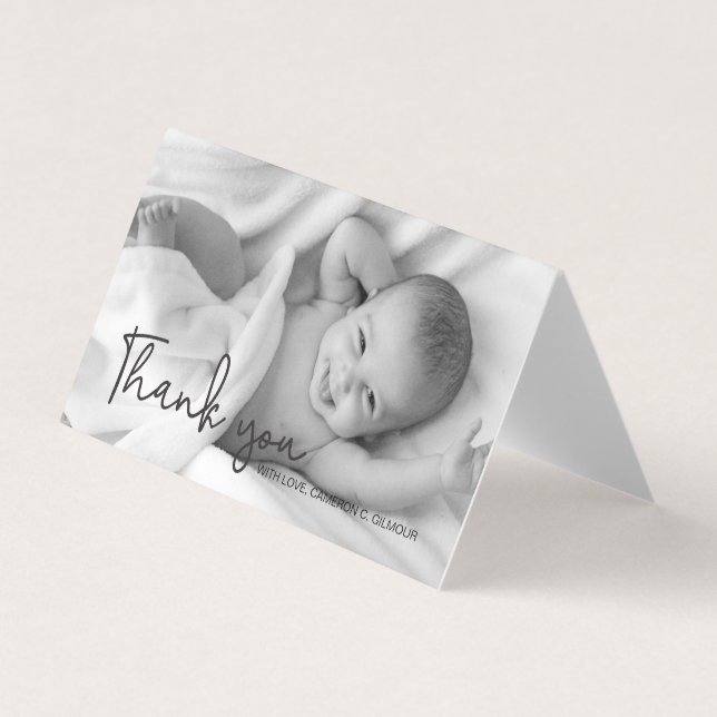 Thank you Script Baby Photo (Front)