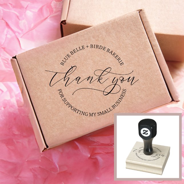 Thank You Script Baked Goods Bakery Business Rubber Stamp (Creator Uploaded)