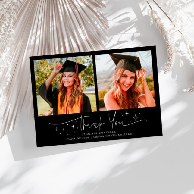 Thank You Script Stars Black Grad Multi Photo Announcement (Creator Uploaded)