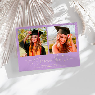 Thank You Script Stars Wisteria Grad Multi Photo Announcement
