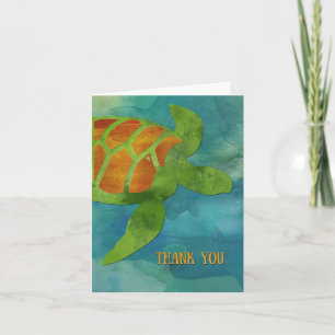 Thank You Sea Turtle Card