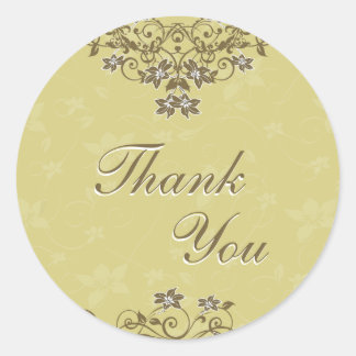 Thank You Seal - Gold Floral Chandelier