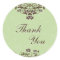 Thank You Seal - Mint Green & Chocolate Brown