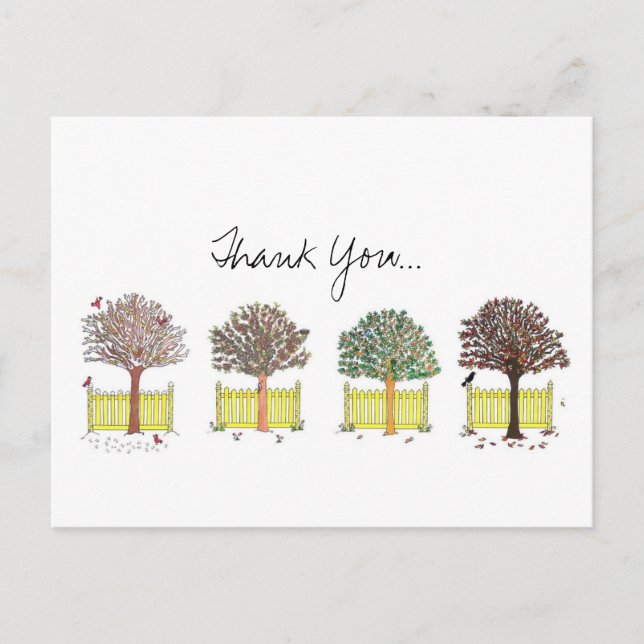 Thank You, Seasons Postcard (Front)
