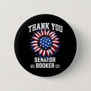 Thank You Senator Cory Booker 25_05 For Women Men 6 Cm Round Badge