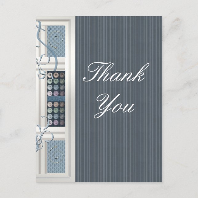 Thank You Sewing Addict Postcard (Front)