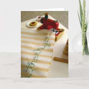 Thank You Sewing Machine Card