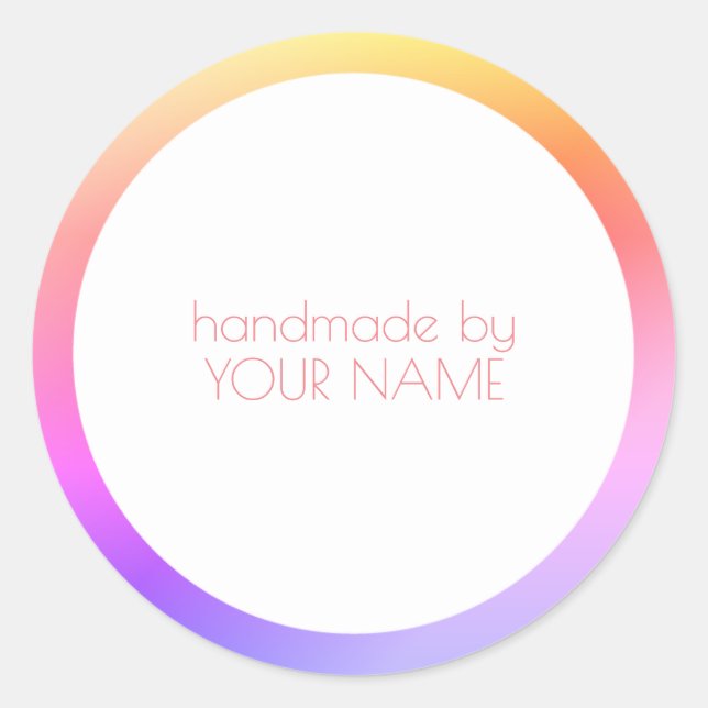 Thank you, shop, order sticker (Front)