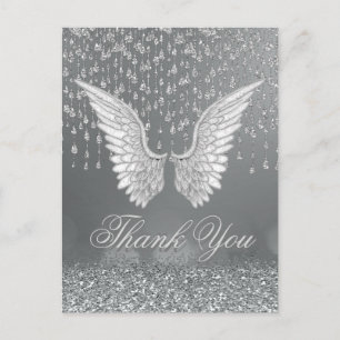 Thank You   Silver Tears Postcard