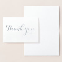 Thank You Simple Blank Elegant Trendy White