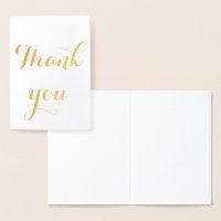 Thank You Simple Blank Elegant Trendy White