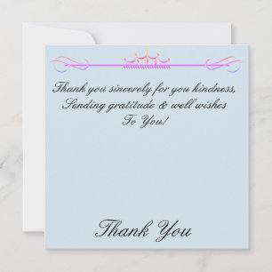 Thank You Sincerely Card
