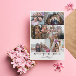 Thank You Sleepover Girl's Party Photo Collage